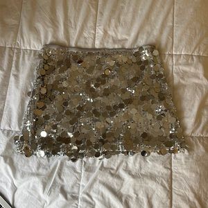 Zara mini sequin skirt
